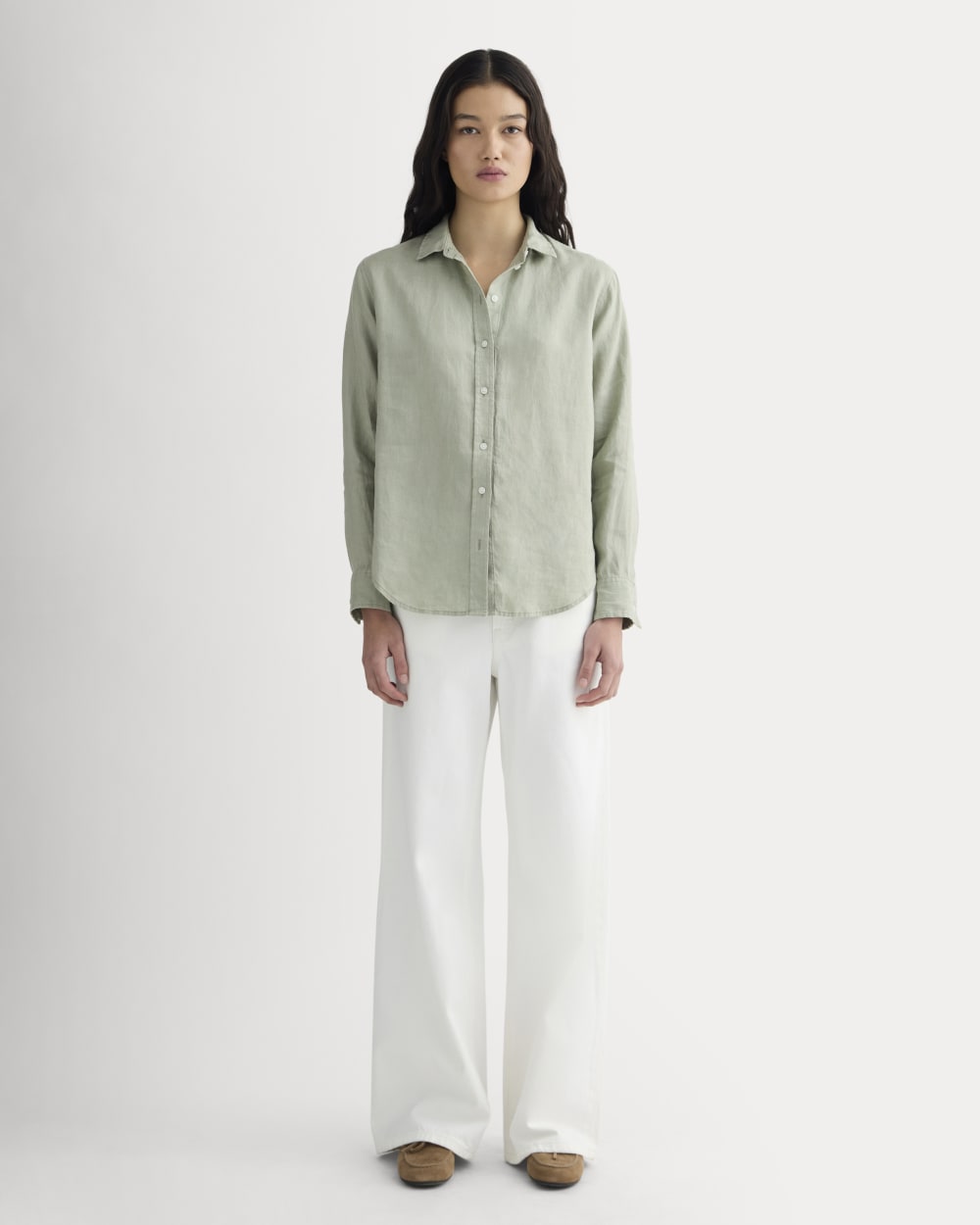 The Must-Have Shirt in Linen | Seagrass - Image 2