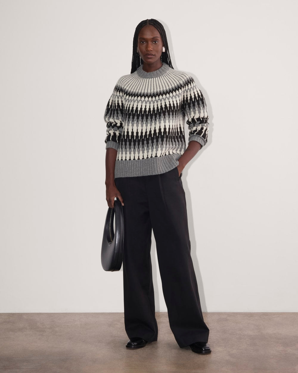 The Fair Isle Crew | Grey / Black Fair Isle - Image 4