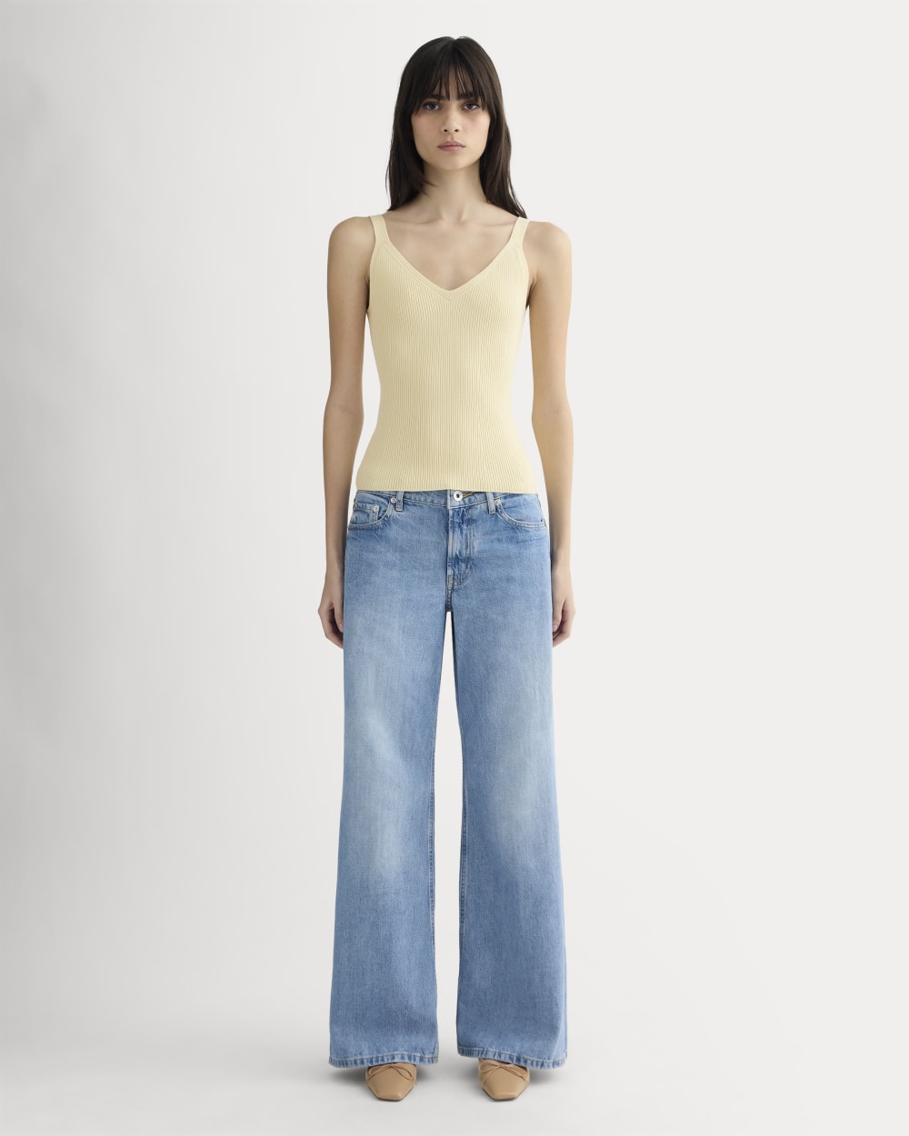 The Fine Knit Cami | Banana Crepe - Image 3