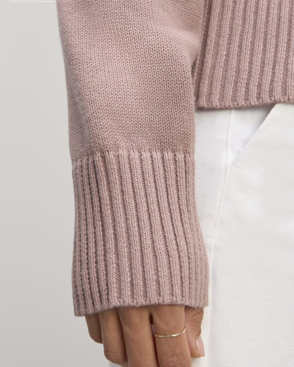 The Boxy Sweater in Everyday Cotton | Dusty Rose - Image 5