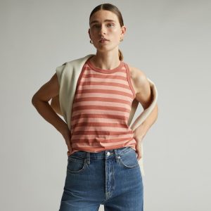 The Tank in Essential Cotton | Redwood Stripe