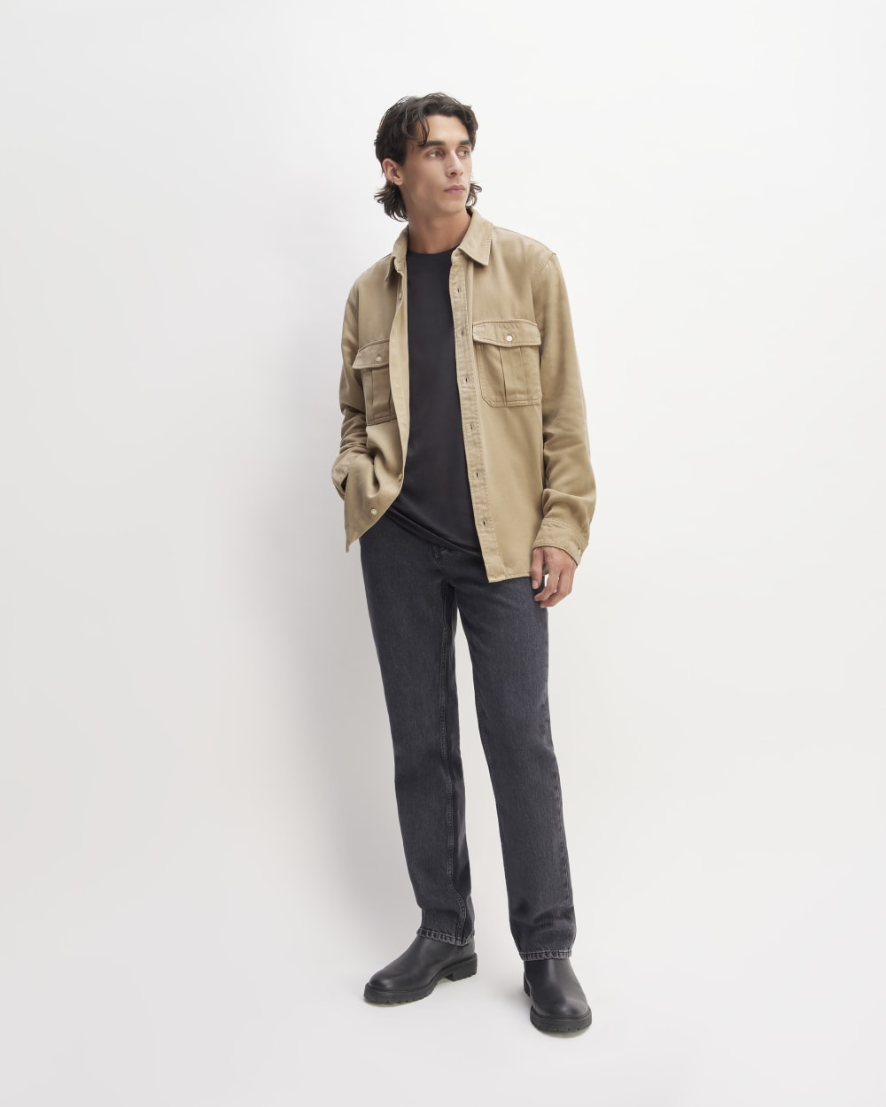 The Utility Shirt Jacket in Buttersoft | Cornstalk - Image 3