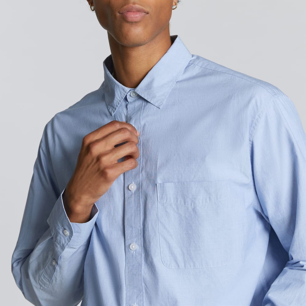 The Relaxed Poplin Shirt | Light Blue - Image 3