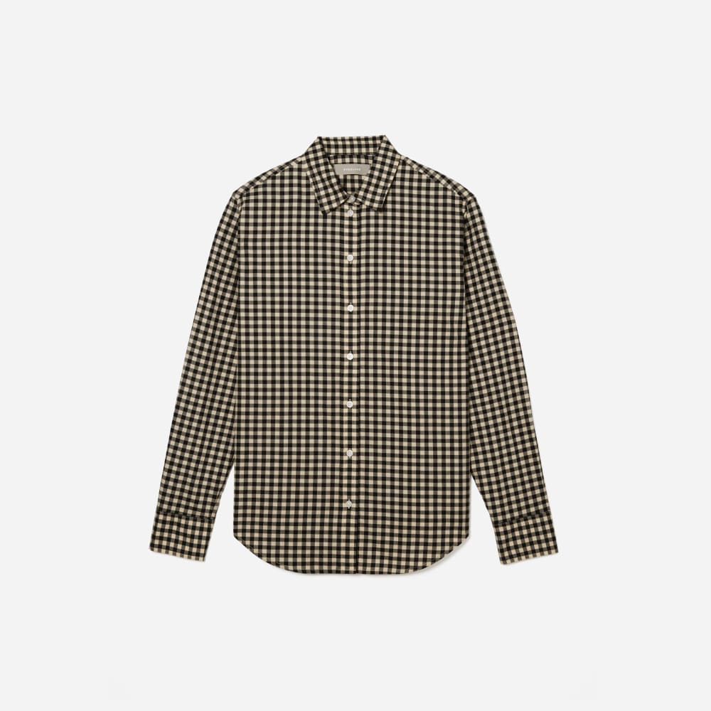 The Must-Have Shirt in Silky Cotton | Black / Canvas Gingham