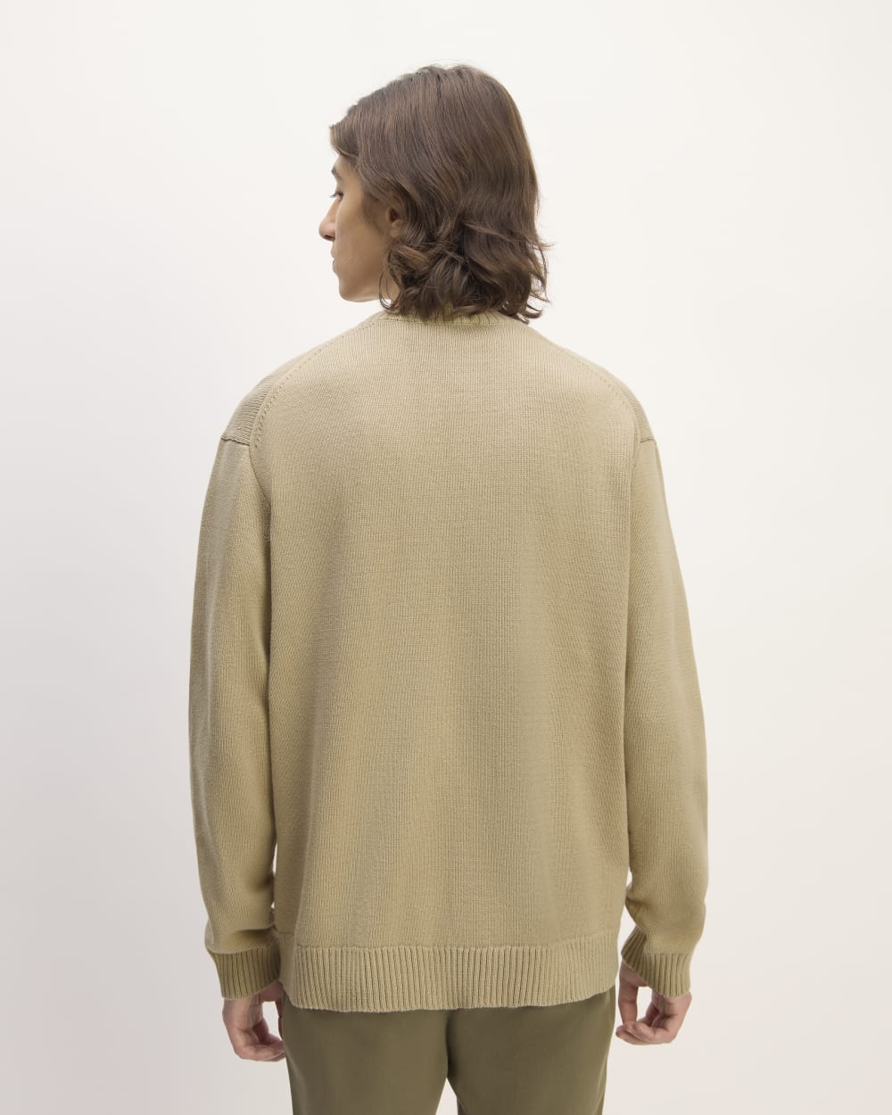 The Classic Sweater in Everyday Cotton | Trench Coat Khaki - Image 6