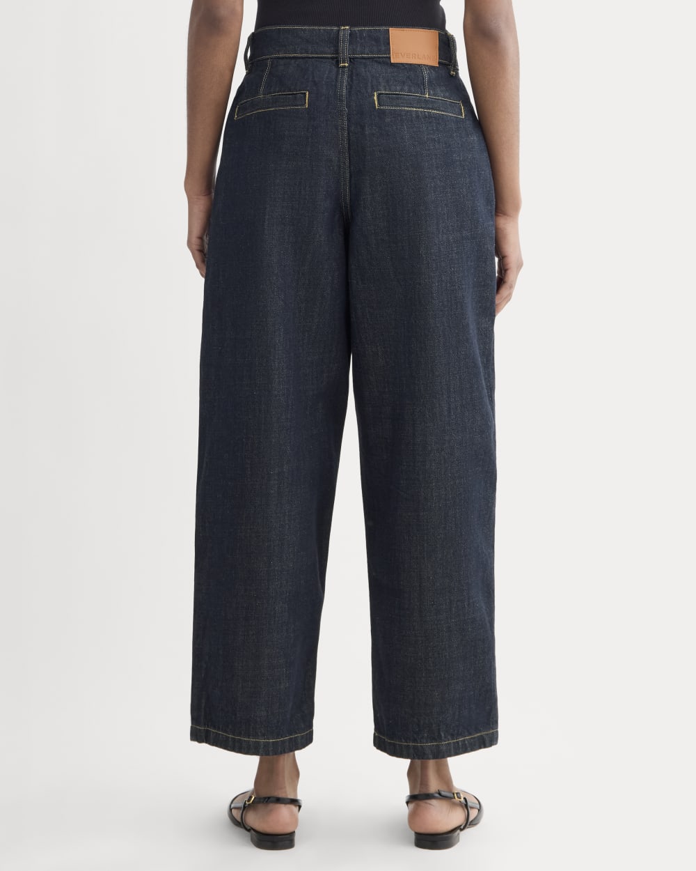 The High Rise Pleated Jean | Dark Indigo - Image 5