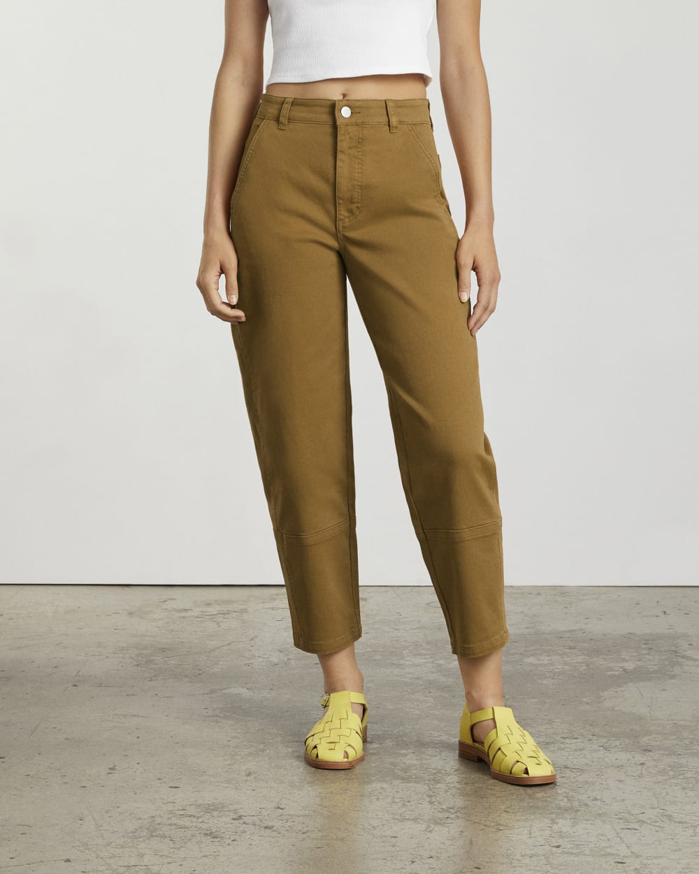 The Utility Barrel Pant | Golden Brown | Tall - Image 4