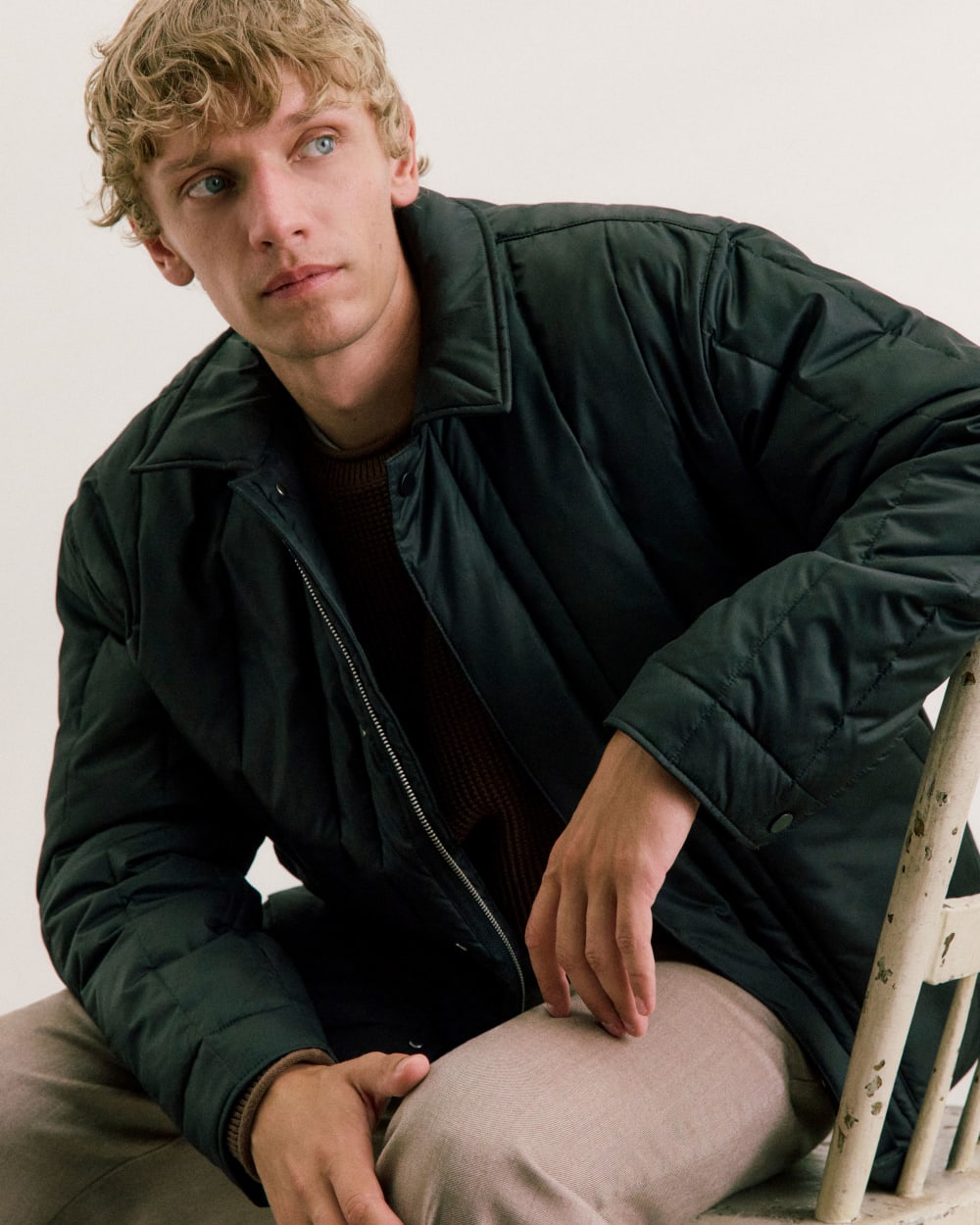 ReNew Vertical-Quilted Jacket | Black - Image 8