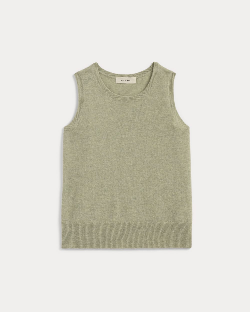 The Classic Tank in Cashmere | Light Heathered Moss - Image 2