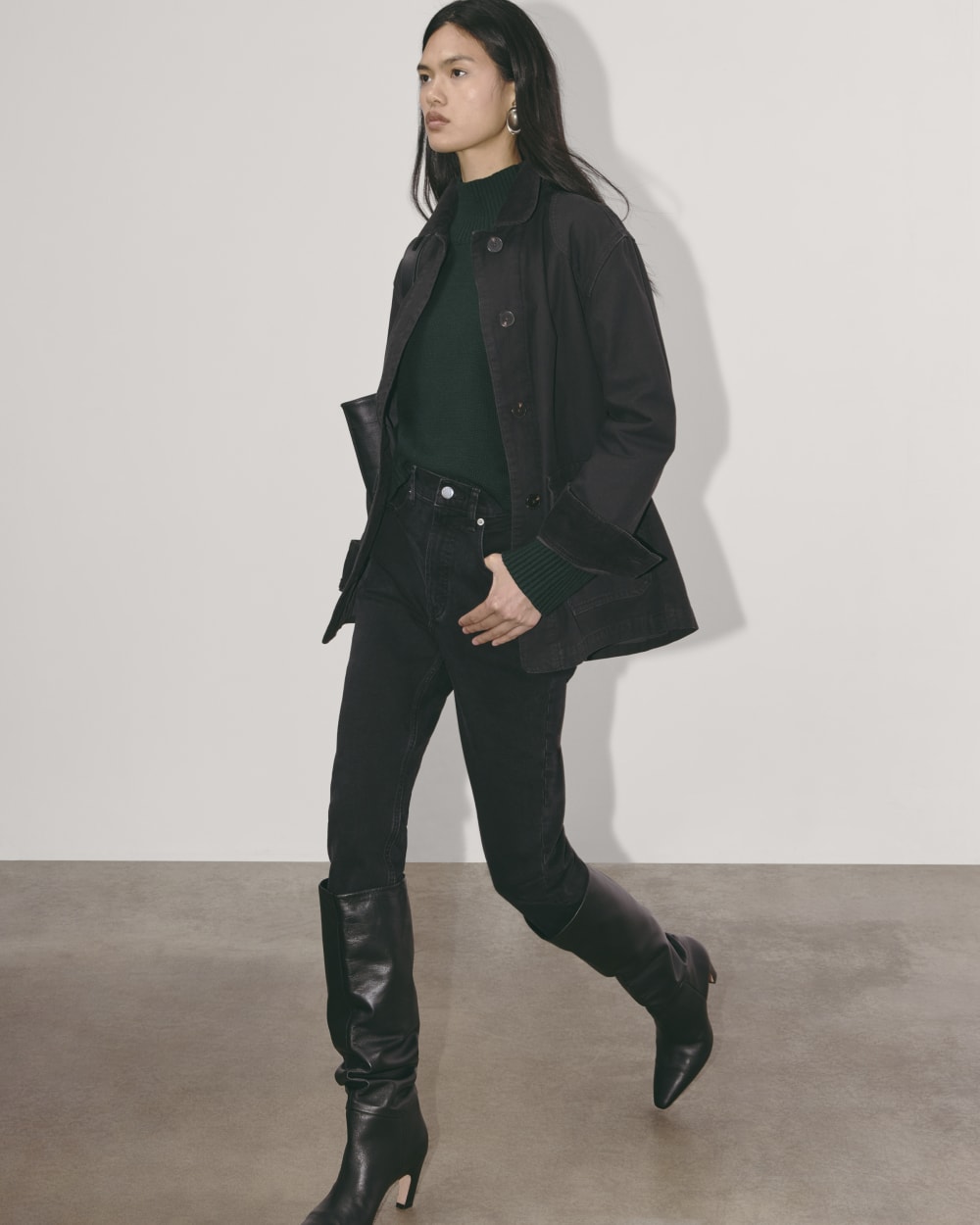 The Boxy Turtleneck in Everyday Cotton | Scarab - Image 7