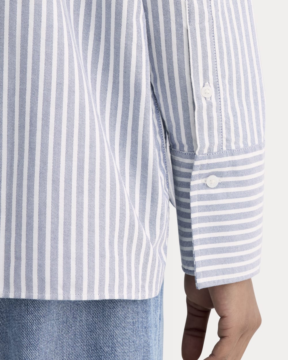 The Boxy Oxford | Bone / Mazarine Blue - Image 4