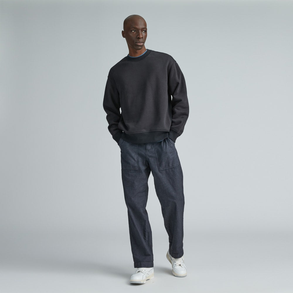 The ReTrack Crewneck Sweatshirt | Black - Image 6