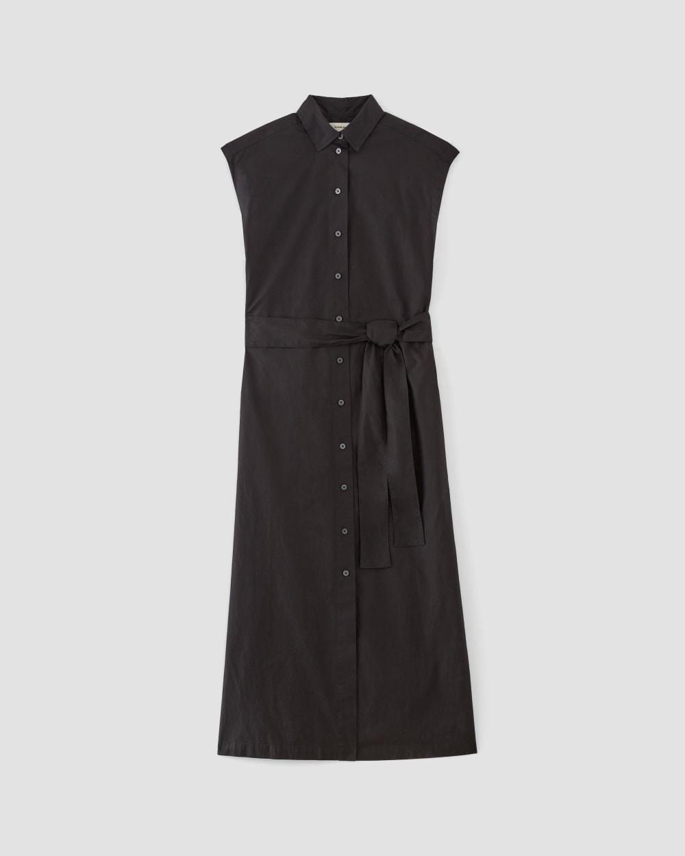 The Supima? Cotton Short-Sleeve Shirt Dress | Black - Image 2