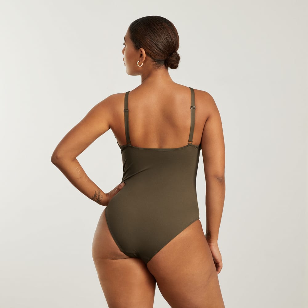 The V-Neck One-Piece | Beech - Image 3