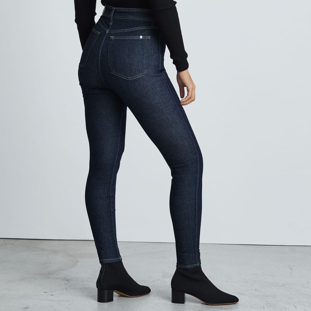 The Way-High® Clean Front Skinny Jean | Dark Indigo | 28.5 Inseam - Image 3