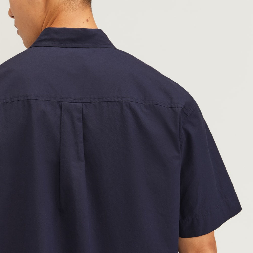 The Poplin Short-Sleeve Shirt | Deep Navy - Image 5