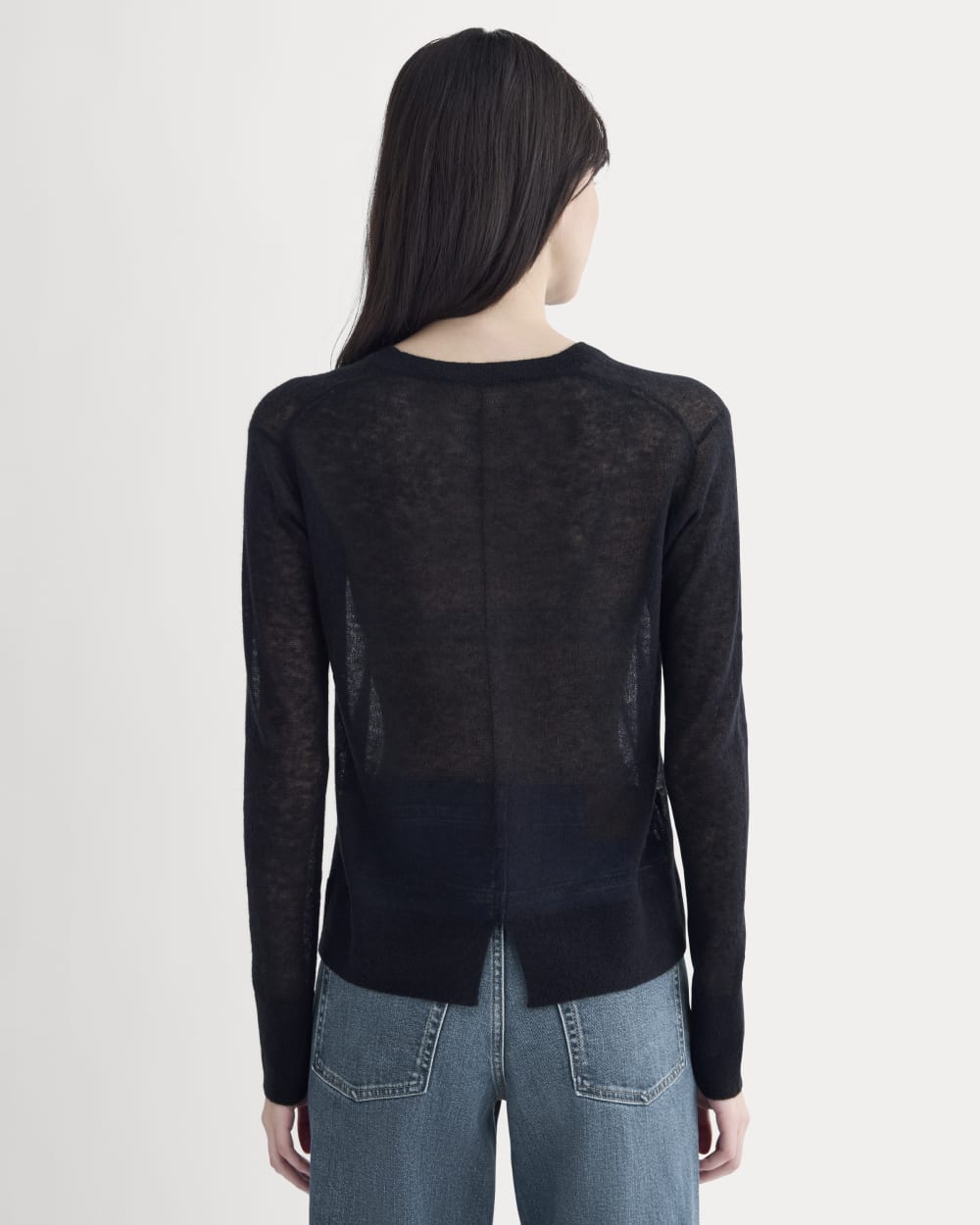 The Air Alpaca? Relaxed Crew Top | Black - Image 5