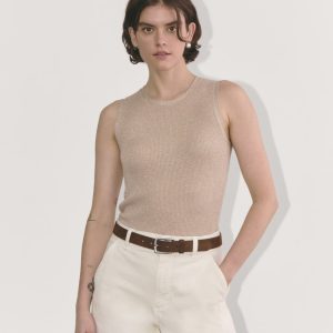 The Tank in Lurex Merino | Gold