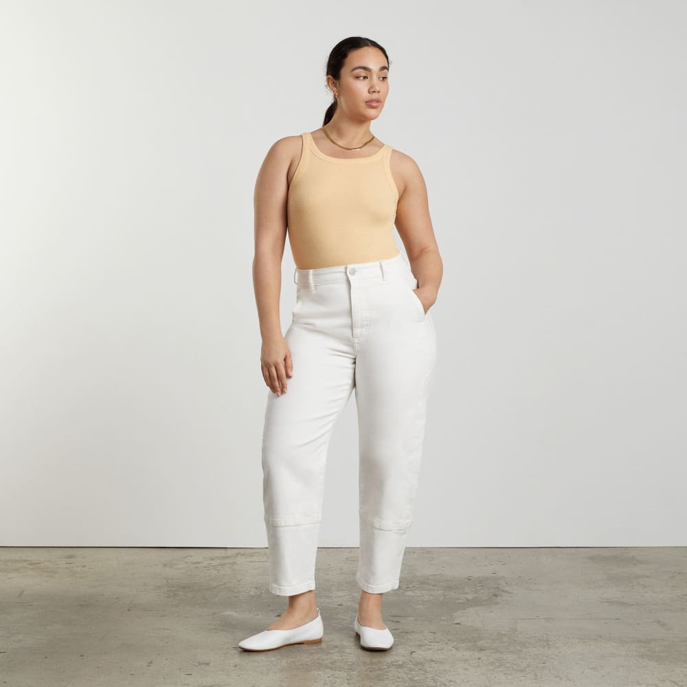 The Pima Micro-Rib Short Tank | Melon - Image 4