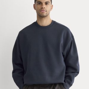 Luxe Fleece Crew Pullover | Navy