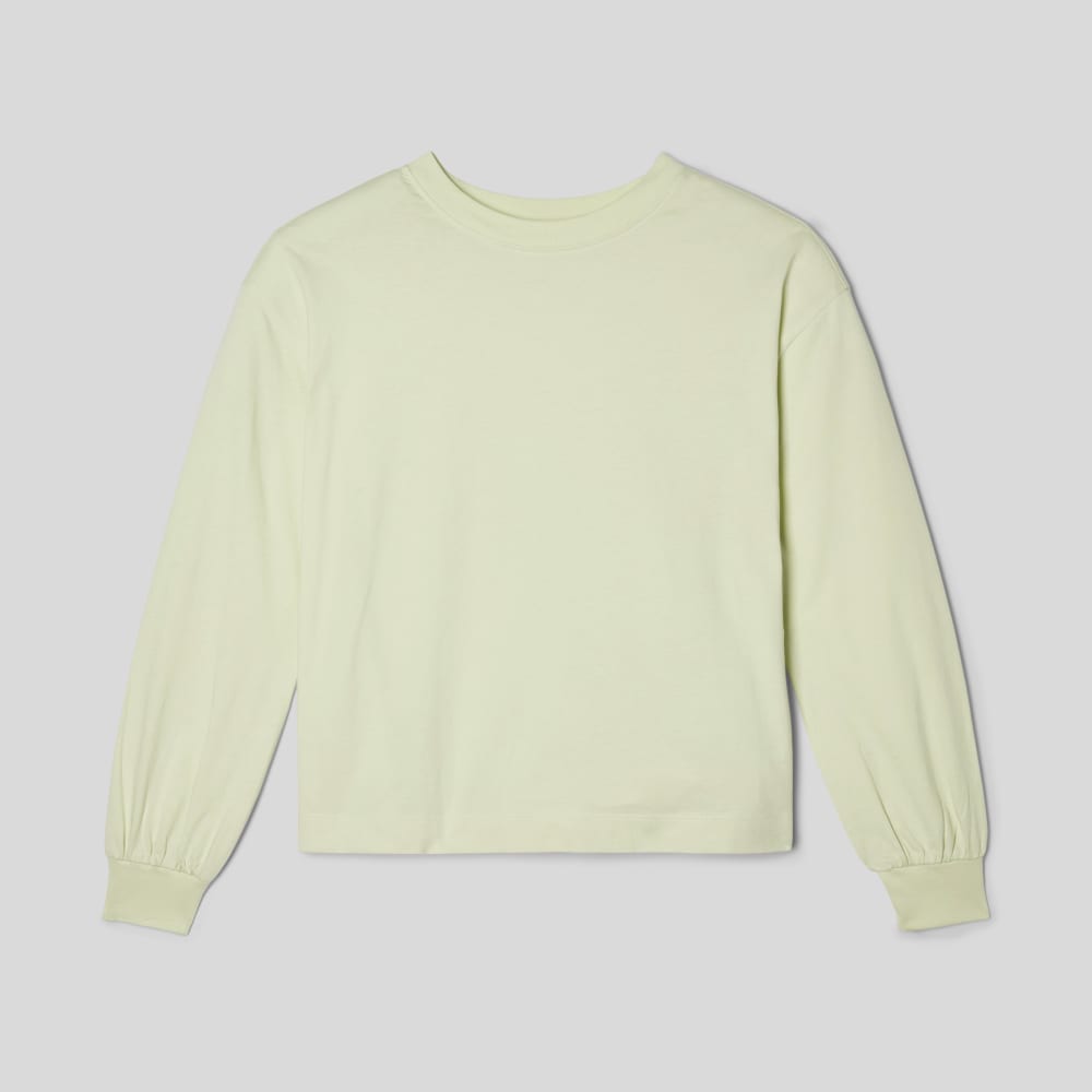 The Organic Cotton Long-Sleeve Tee | Seafoam Green - Image 2