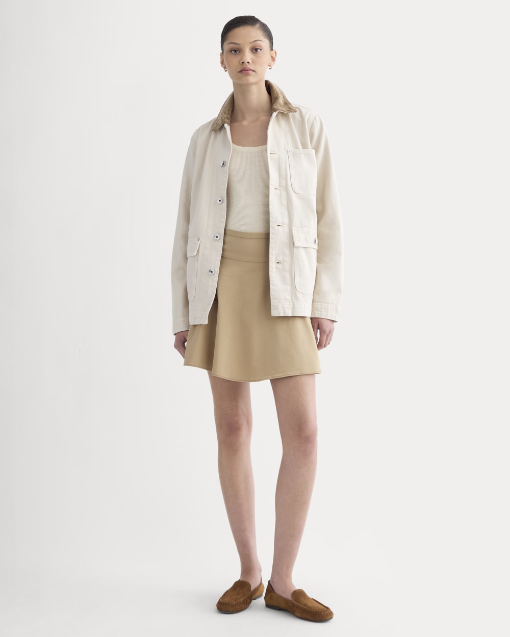 The Circle Mini Skirt | Warm Trench