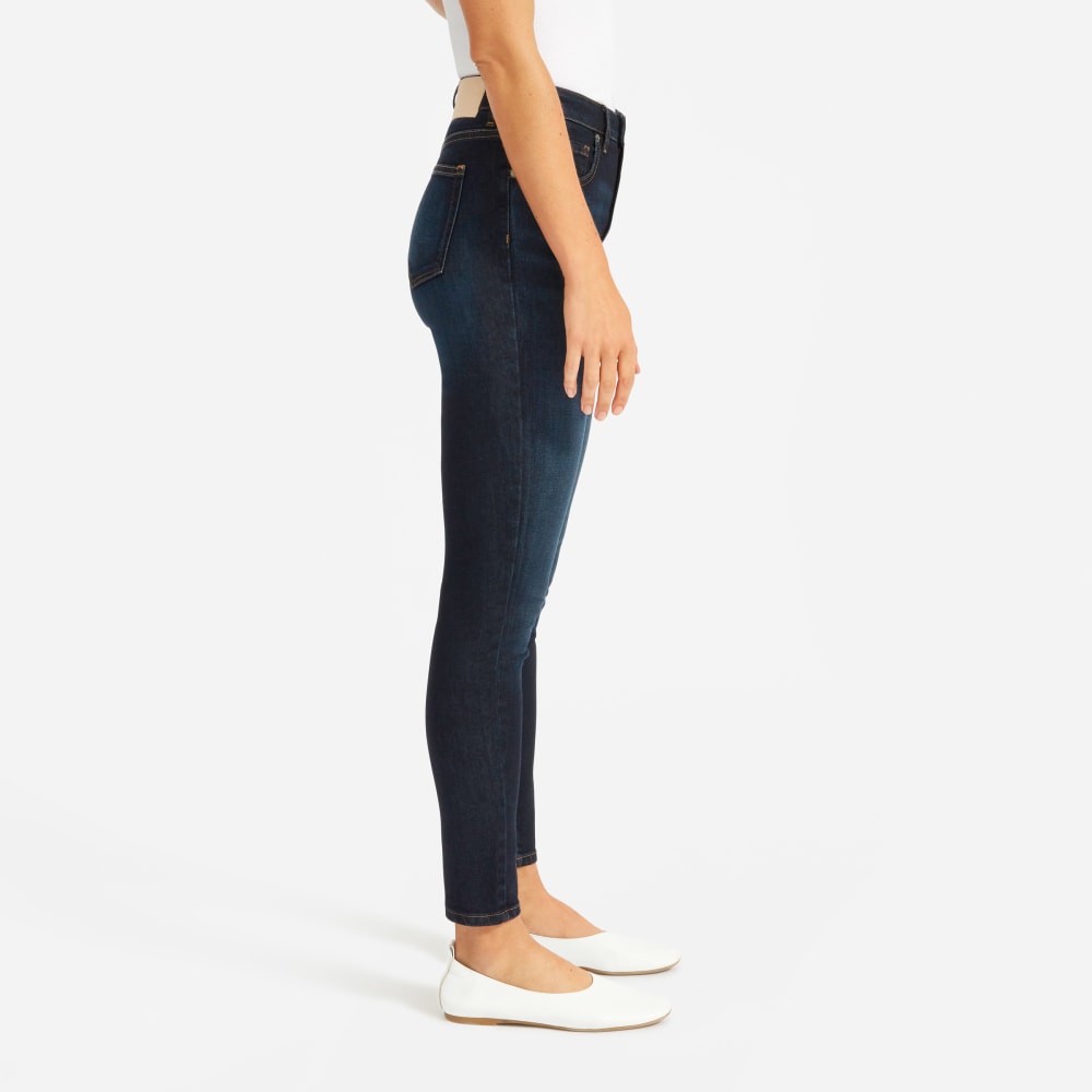 The Curvy Authentic Stretch High-Rise Skinny Jean | Dark Blue Wash | 26.5 Inseam - Image 11