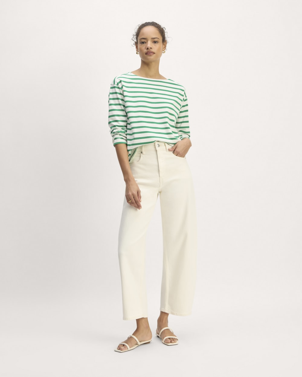 The Mariner Tee | Bone / Grass Green - Image 3