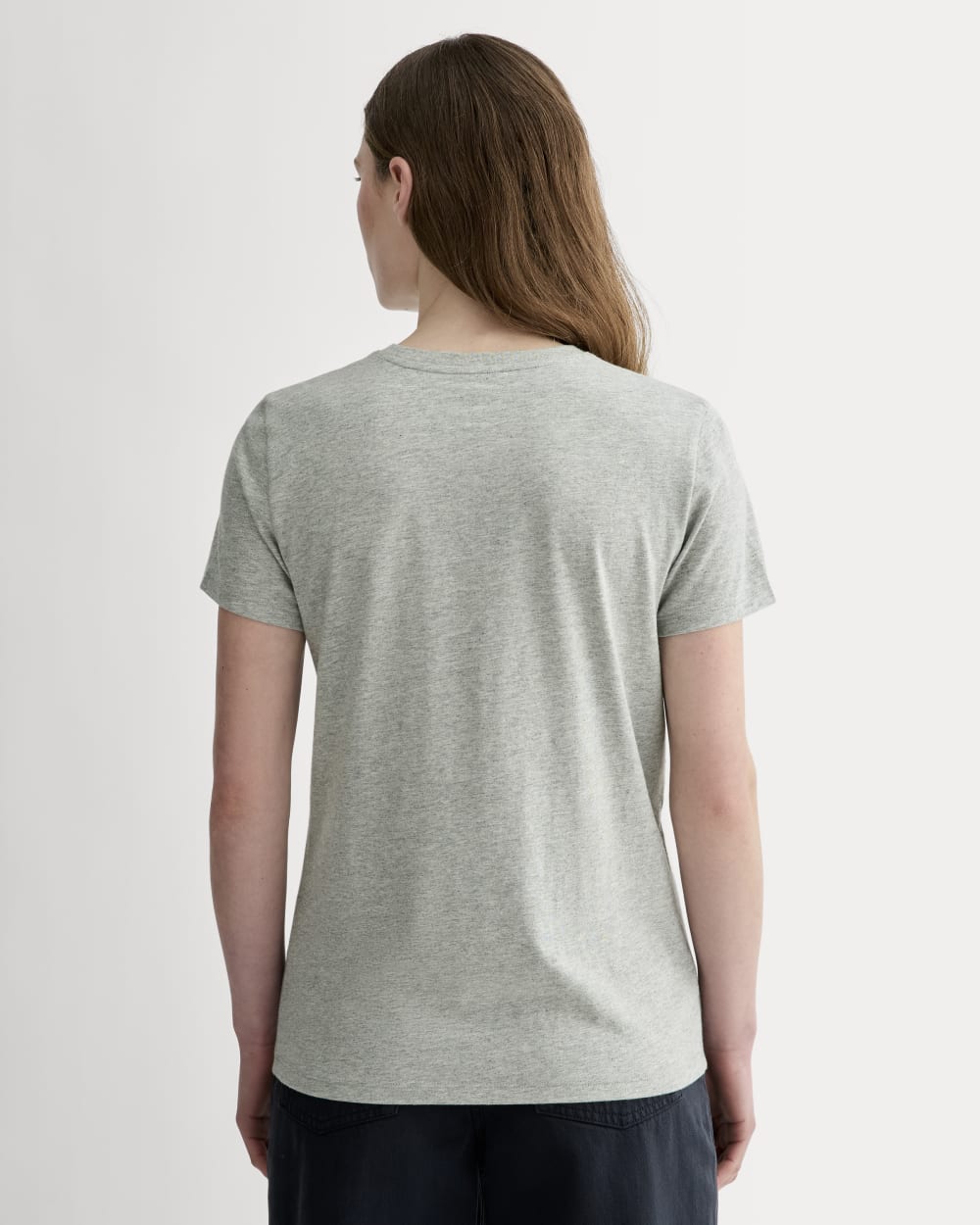 The Slim Crew in Essential Cotton | Heathered Grey - Image 4