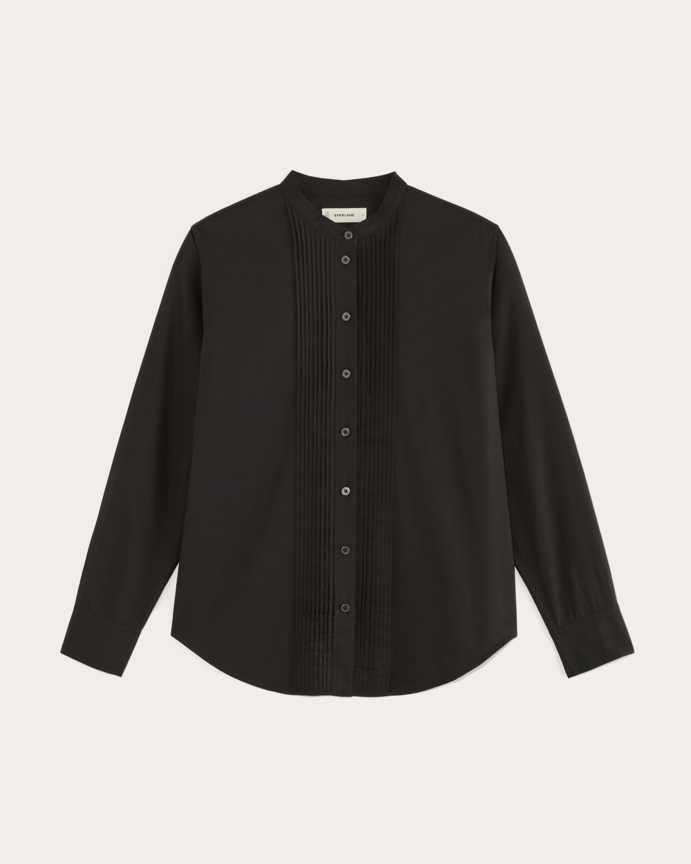 The Tuxedo Shirt in Silky Cotton | Black - Image 2