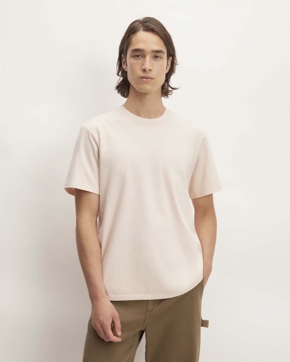 The Premium-Weight Crew | Uniform | Whisper Pink