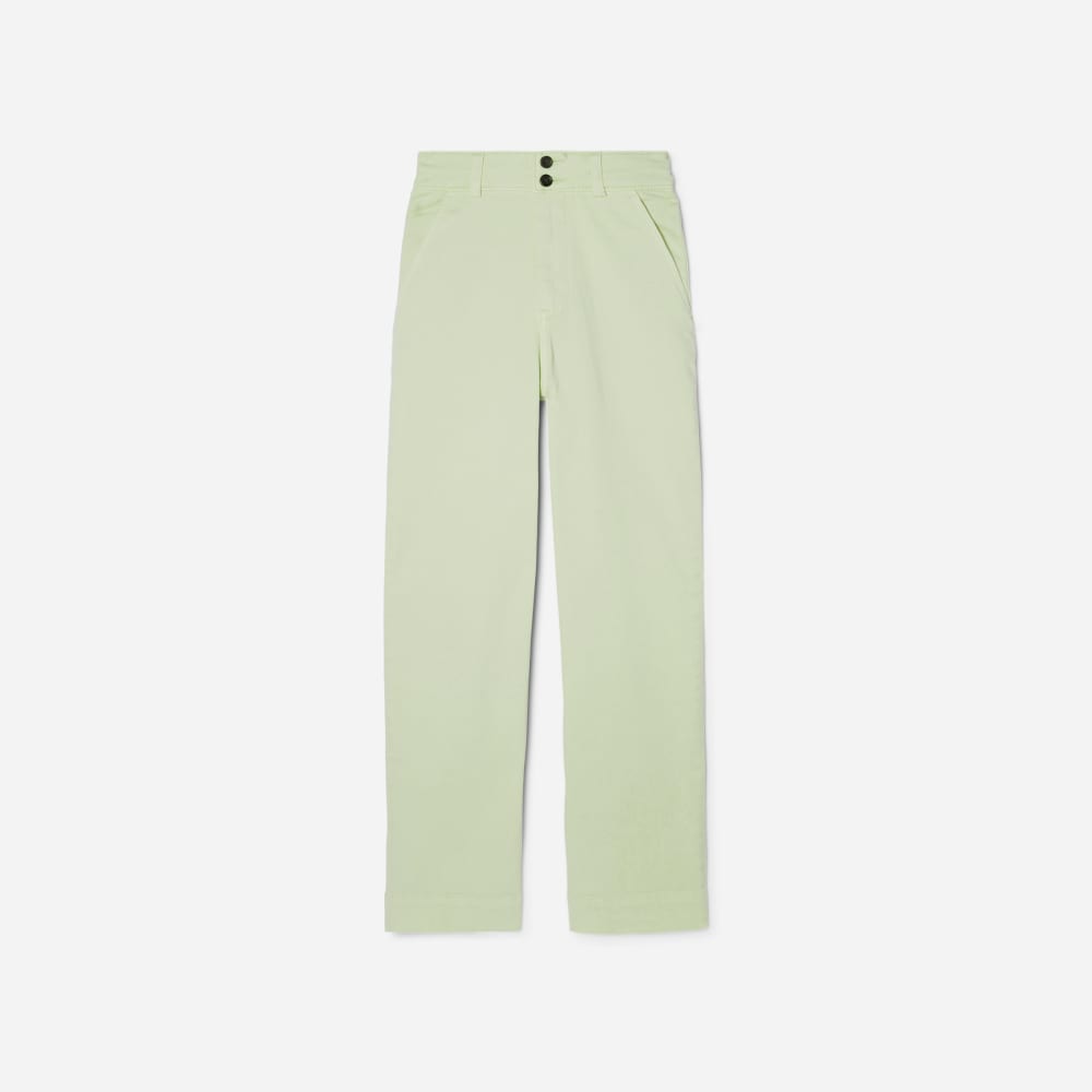 The Organic Wide-Leg Pant | Seafoam Green - Image 2