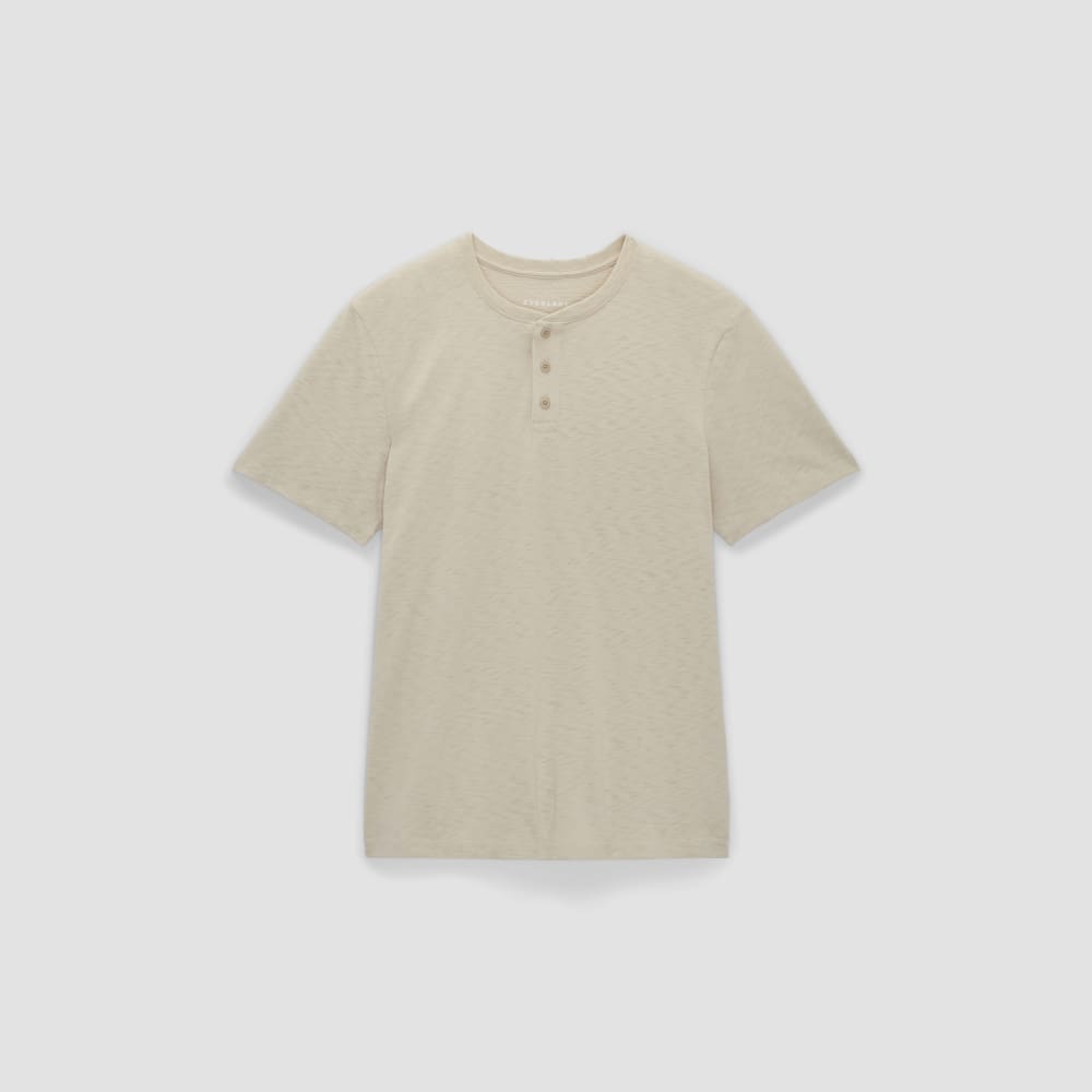 The Cotton Slub Henley | Pelican - Image 2