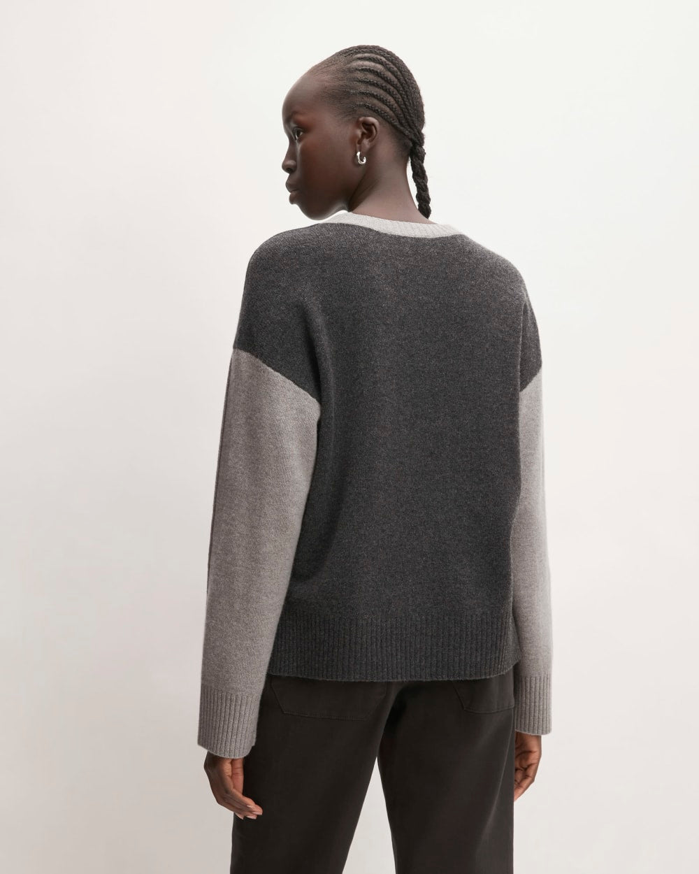 The Good Merino Wool Crewneck Sweater | Hare Grey / Graphite - Image 6