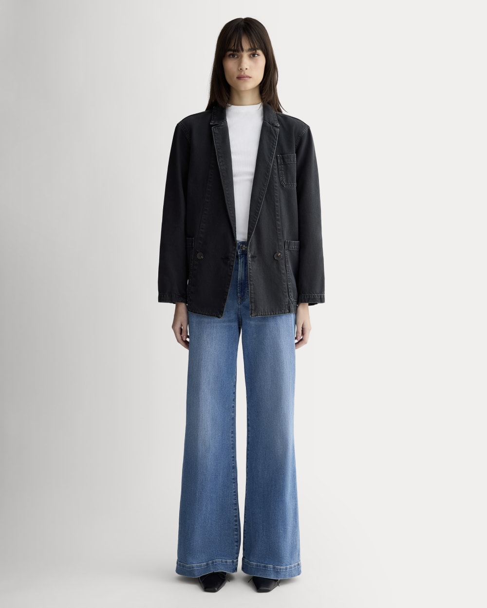 The Denim Chore Blazer | Black - Image 3