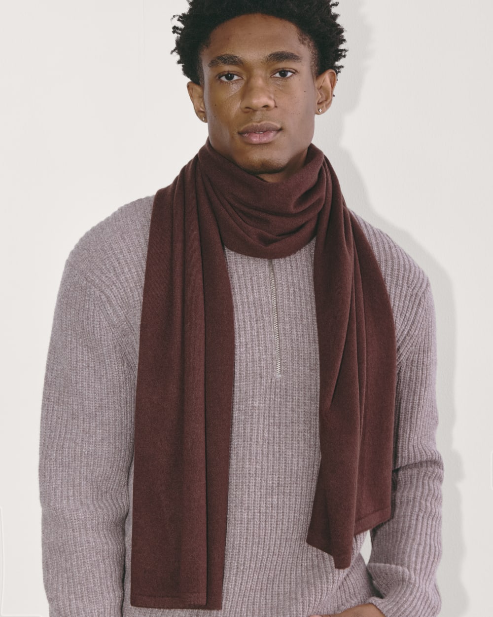 The Cashmere Scarf | Dark Mahogany - Image 2