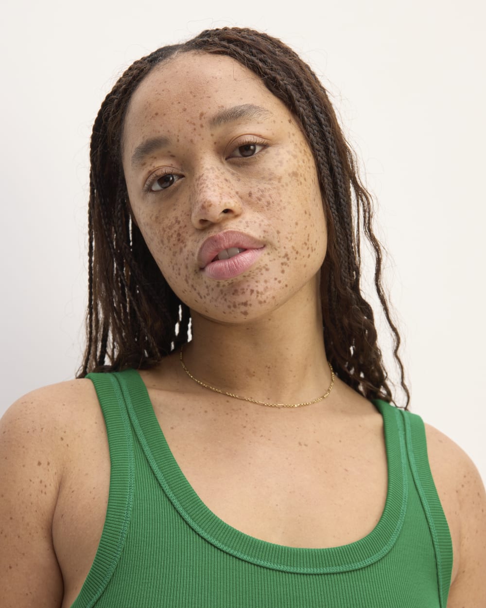 The '90s Rib Dress | Grass Green - Image 4