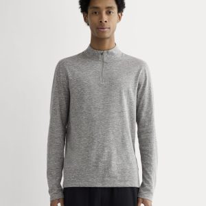 The Rec Quarter-Zip | Heathered Grey