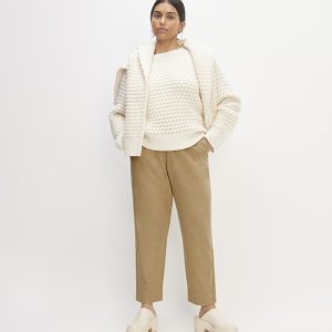 The Wool Flannel Pull-On Pant | Tiger's Eye