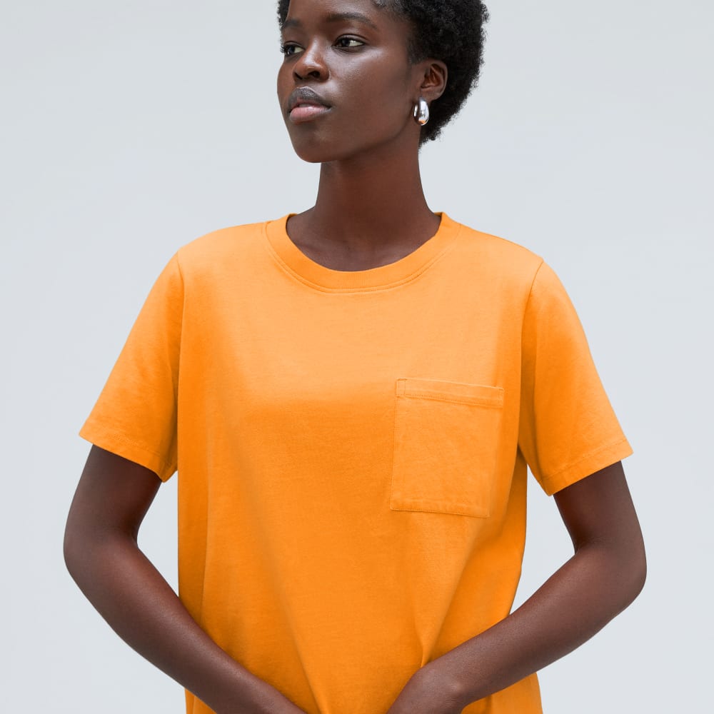 The Organic Cotton Weekend Tee Dress | Turmeric - Image 4
