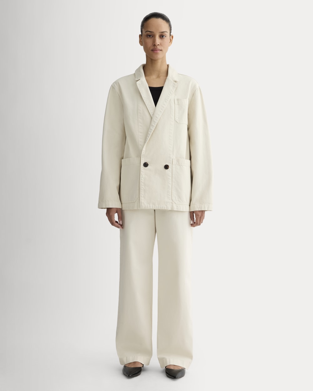 The Denim Chore Blazer | Garment-Dyed Sand - Image 4