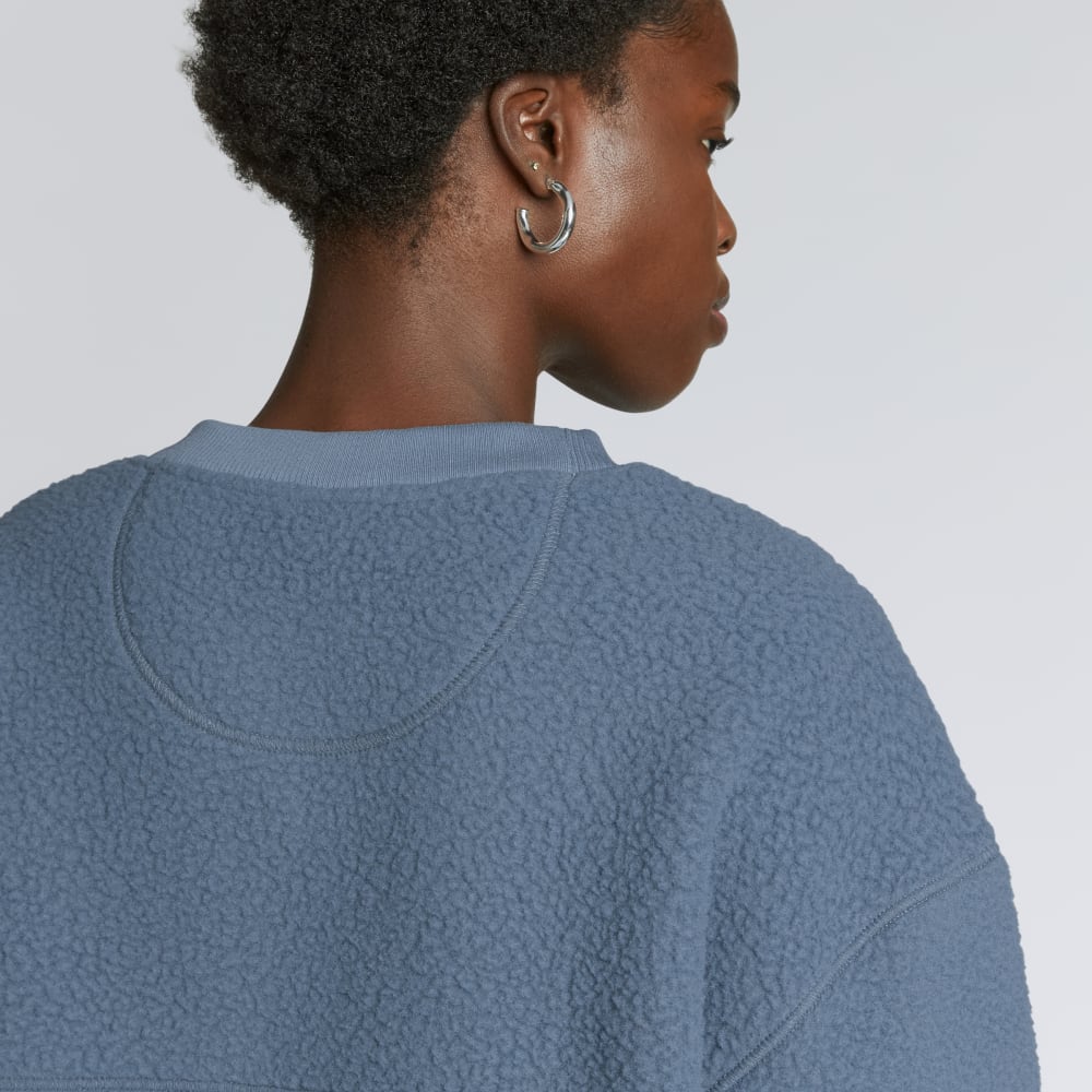 The ReNew Teddy Oversized Crew | Faded Blue - Image 5