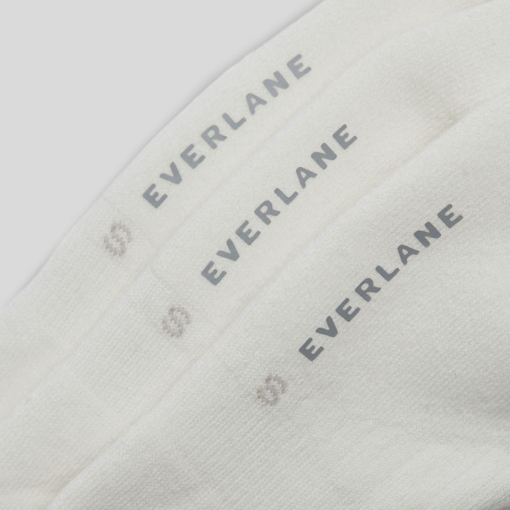 The Organic Cotton No-Show Sock 3-Pack | White - Image 3