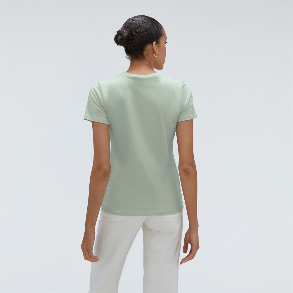 The Organic Cotton Crew Tee | Lily Green - Image 3