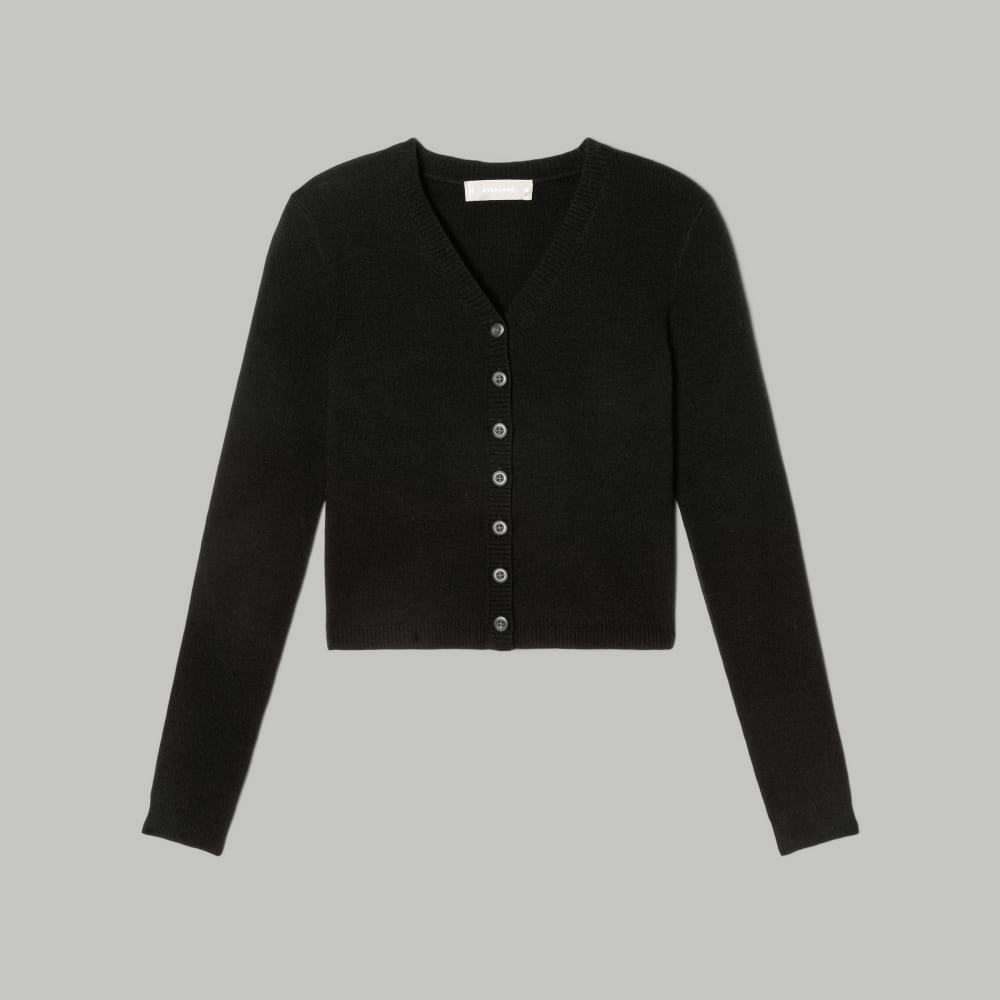 The Luxe Merino Cardigan | Black - Image 2