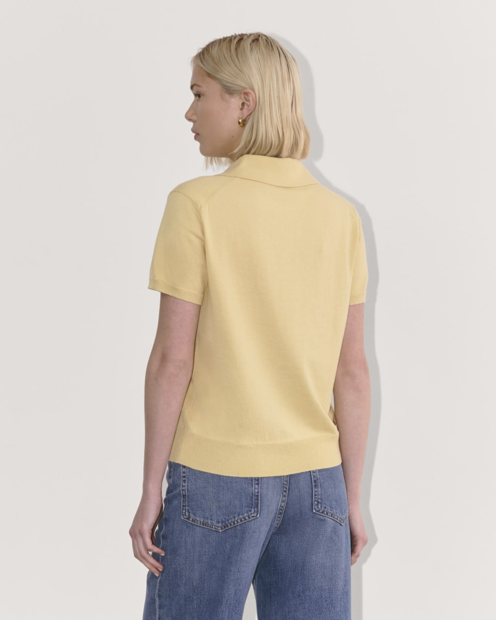 The Polo in Cotton Cashmere | Parsnip - Image 5