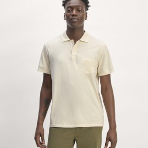 The Essential Organic Garment-Dyed Polo | Parchment