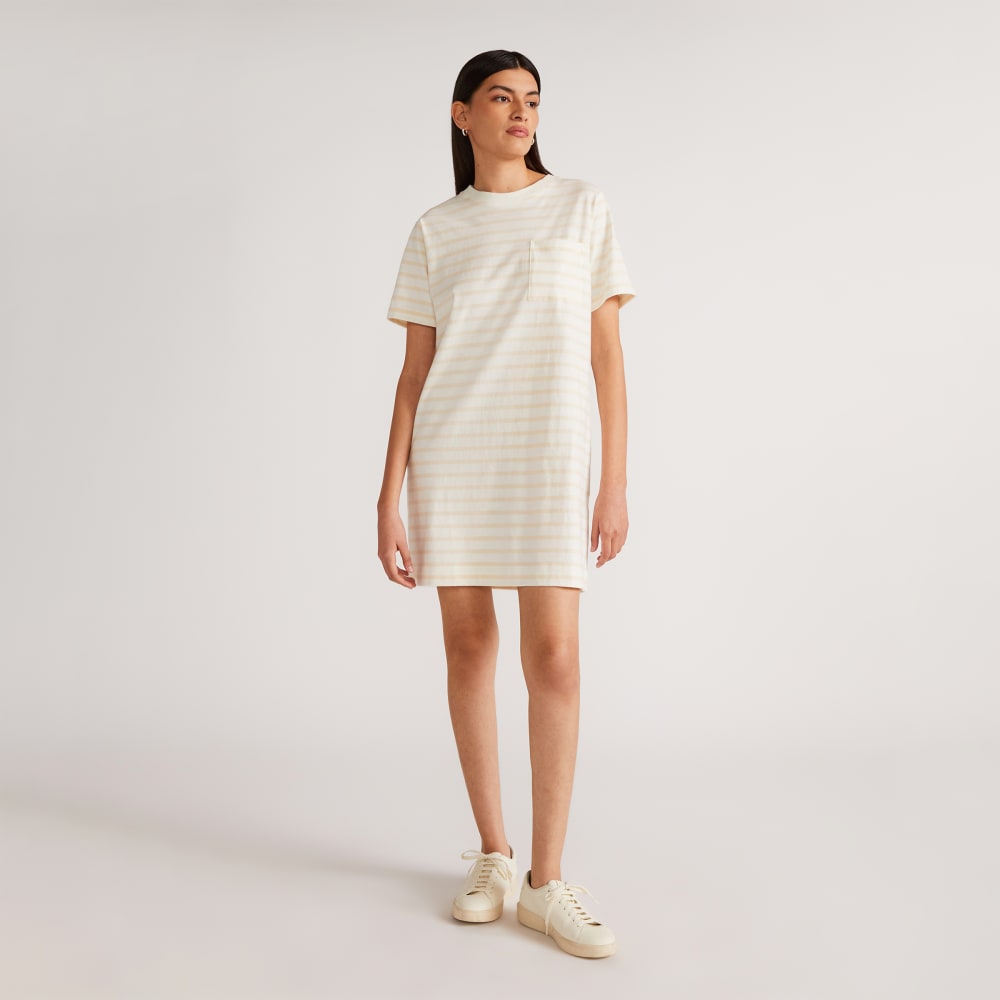The Organic Cotton Weekend Tee Dress | Brazilian Sand / Canvas Tan