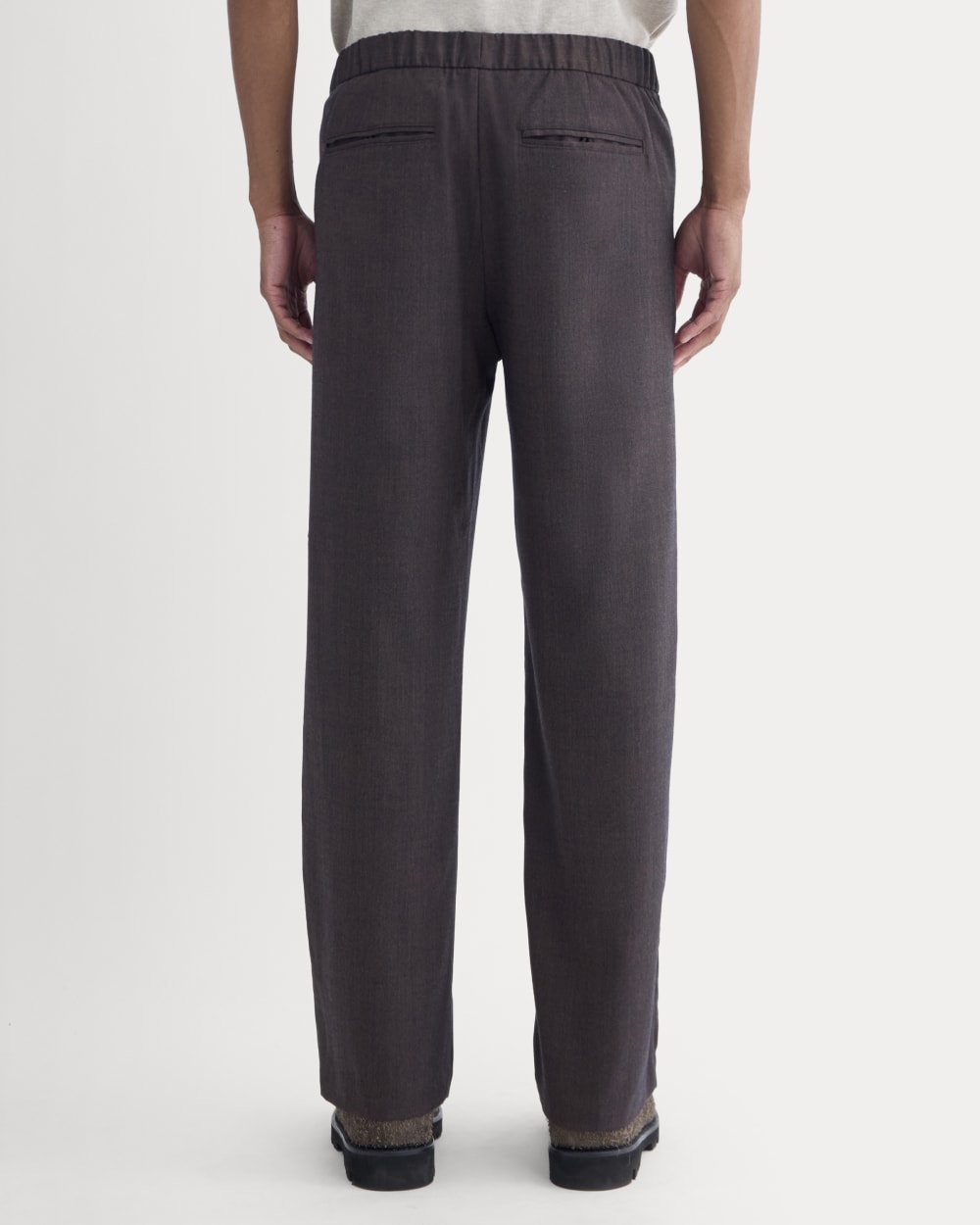 Pleated Trouser in Tailor Twill | Heathered Fudge - Image 5