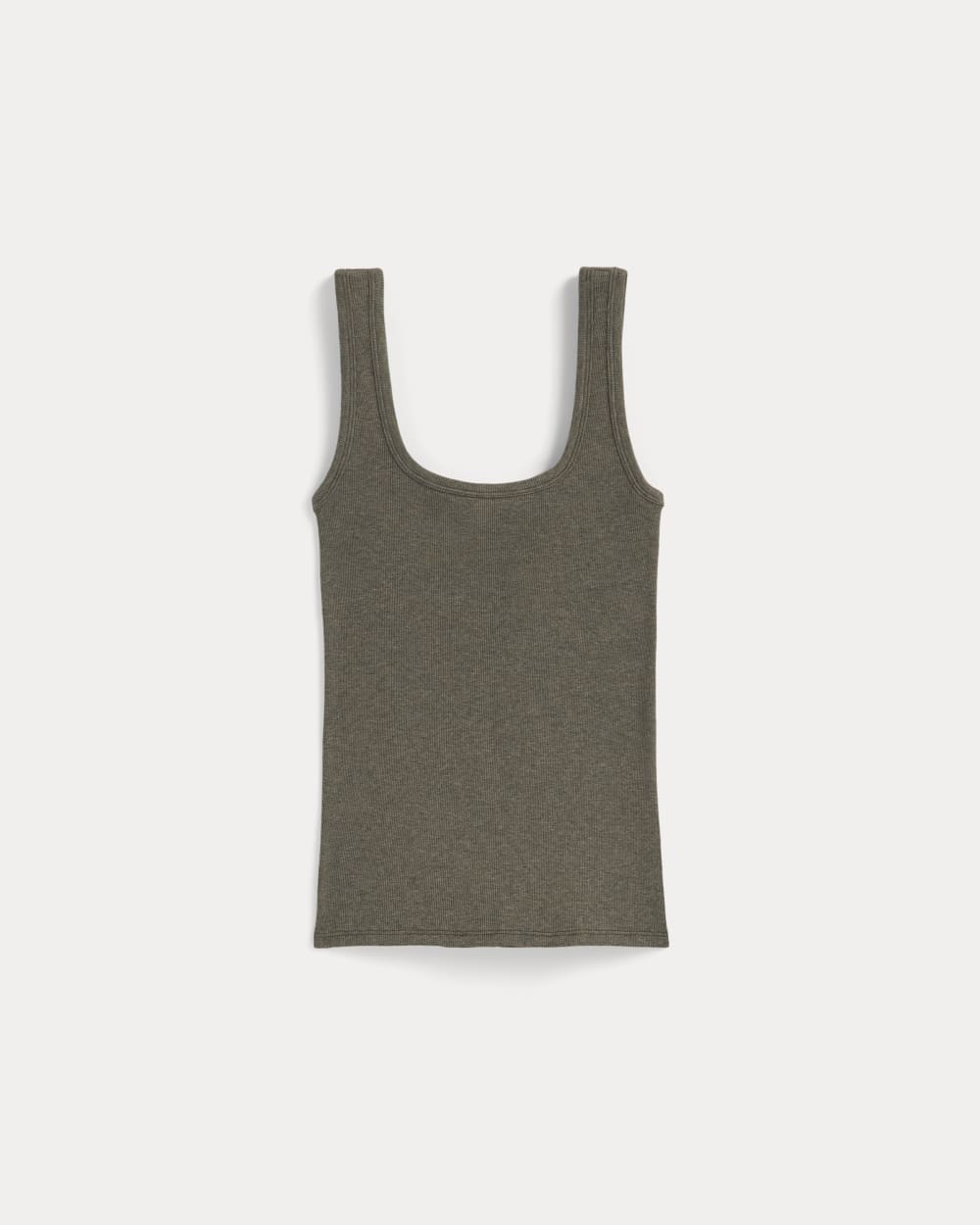 The Luxe Rib?Square-Neck Tank | Heathered Fatigue - Image 2